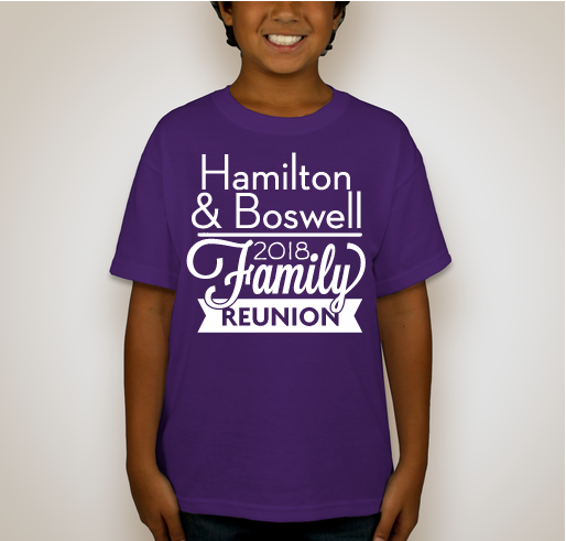 The Hamilton Boswell Family Reunion Banquet Fundraiser - unisex shirt design - front