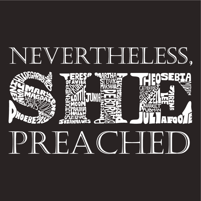 Nevertheless She Preached! shirt design - zoomed