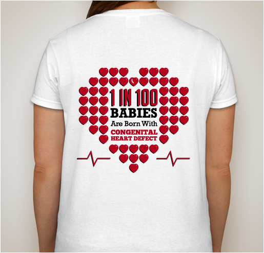 Miranda 2nd Birthday - to Benefit Children's Heart Foundation Fundraiser - unisex shirt design - back