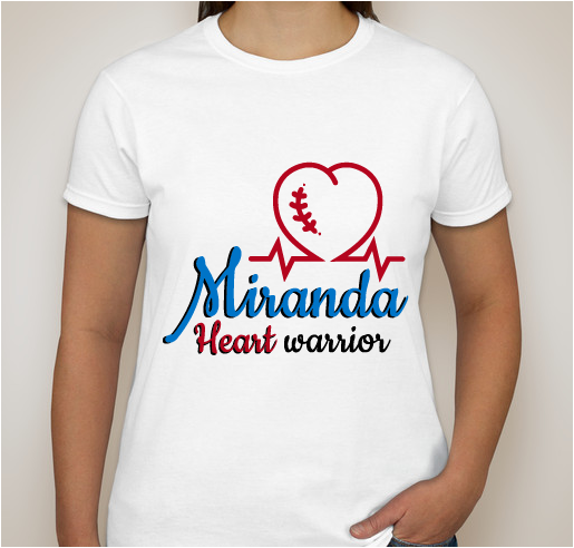 Miranda 2nd Birthday - to Benefit Children's Heart Foundation Fundraiser - unisex shirt design - front