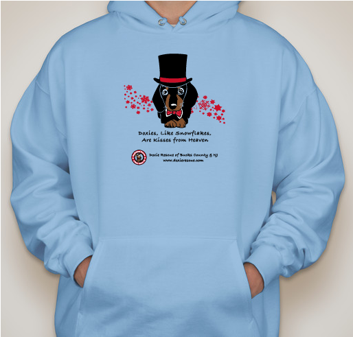 DRBC 2018 Snowflake Doxie Winter 2018 Fundraiser - unisex shirt design - front