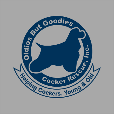 OBG Cocker Rescue shirt design - zoomed