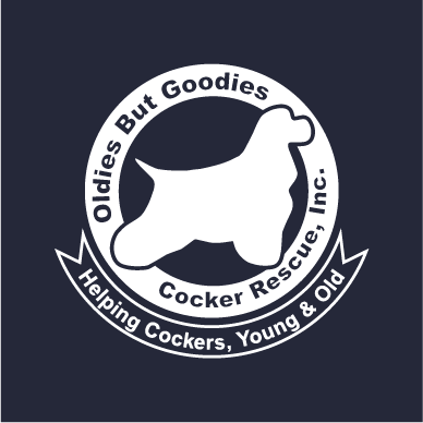 OBG Cocker Rescue shirt design - zoomed