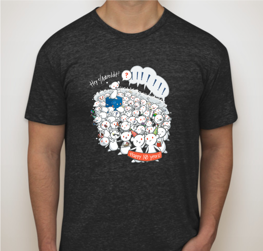 AskReddit 10th Anniversary - T-Shirt Fundraiser - unisex shirt design - front