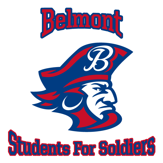 Belmont High School Students For Soldiers T-Shirt Fundraiser shirt design - zoomed