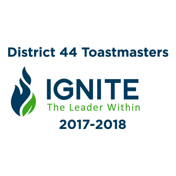 District 44 Toastmasters - IGNITE the Leader Within shirt design - zoomed