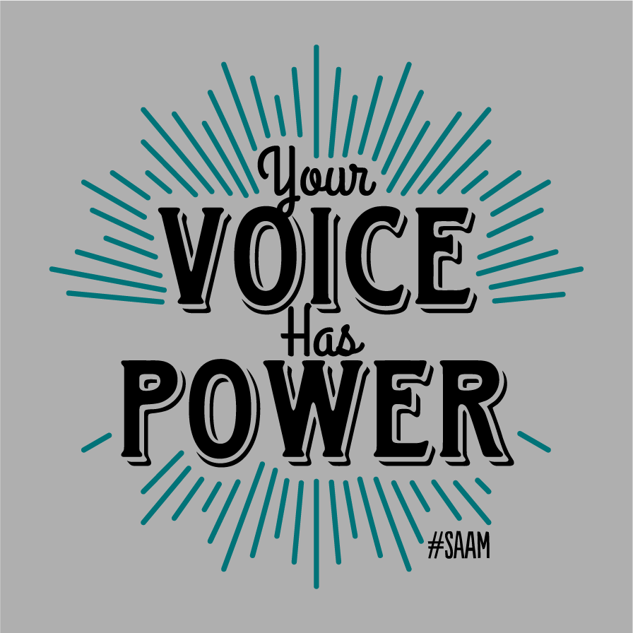 Your Voice Has Power Crew Neck shirt design - zoomed