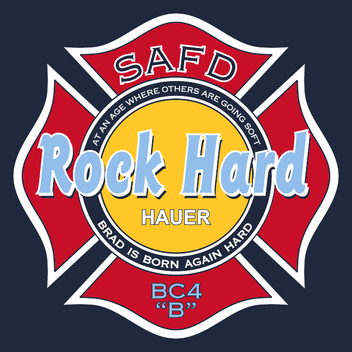 Rock Hard Hauer shirt design - zoomed
