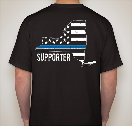 Fundraising campaign for participation in the 2018 Police Unity Tour in honor of fallen officers Fundraiser - unisex shirt design - back
