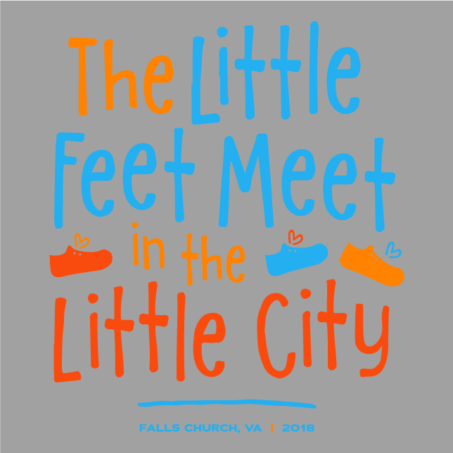 Little Feet Meet in The Little City! shirt design - zoomed