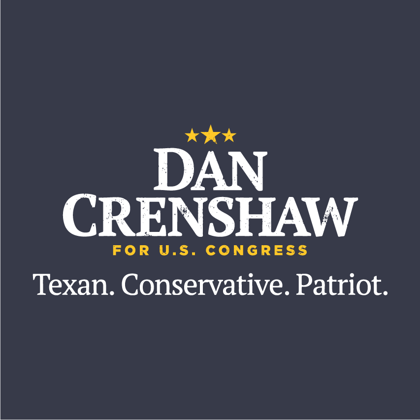 Dan Crenshaw for Congress shirt design - zoomed