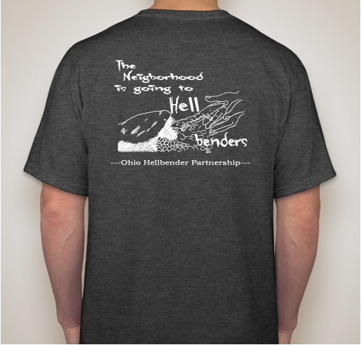 Ohio Hellbender Partnership Fundraiser - unisex shirt design - back
