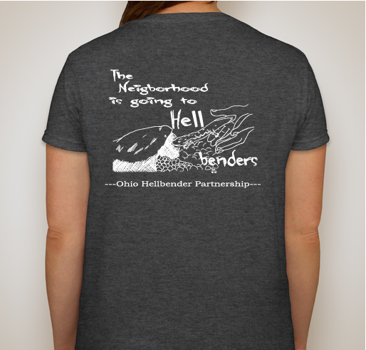 Ohio Hellbender Partnership Fundraiser - unisex shirt design - back