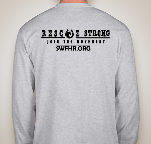 Rescue Strong (relaunch) - SWFHR 003r Fundraiser - unisex shirt design - back