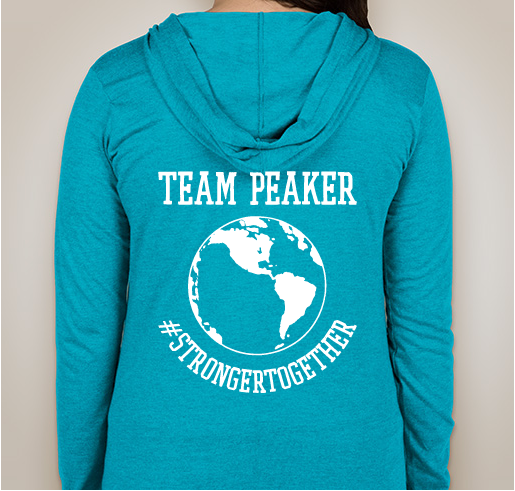 Peaker Zip-Up World Hoodie Fundraiser - unisex shirt design - back