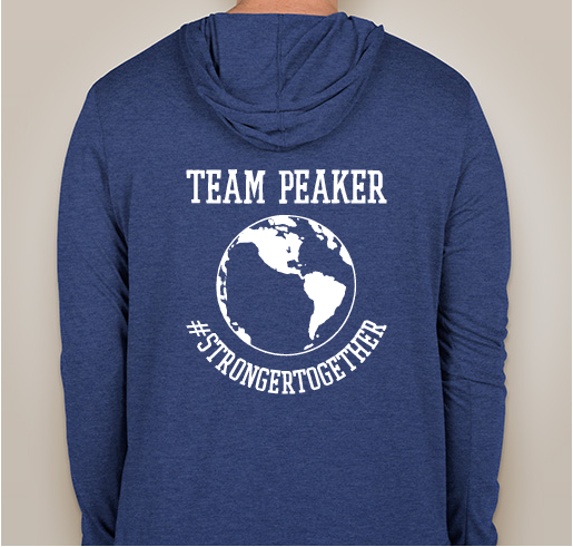 Peaker Zip-Up World Hoodie Fundraiser - unisex shirt design - back
