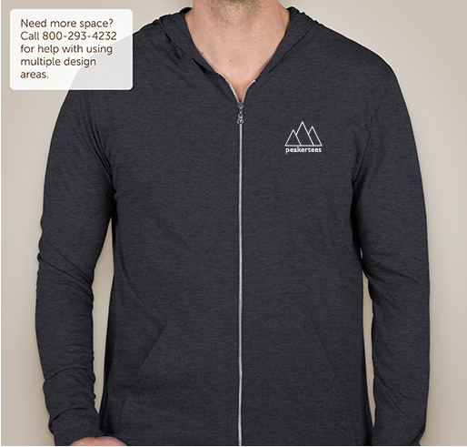Peaker Zip-Up World Hoodie Fundraiser - unisex shirt design - front