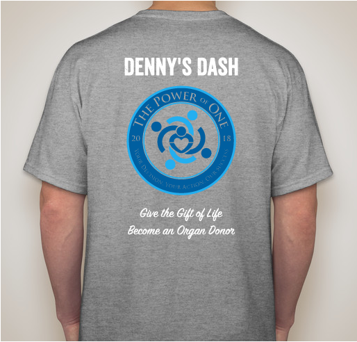 Denny's Dash Fundraiser - unisex shirt design - back