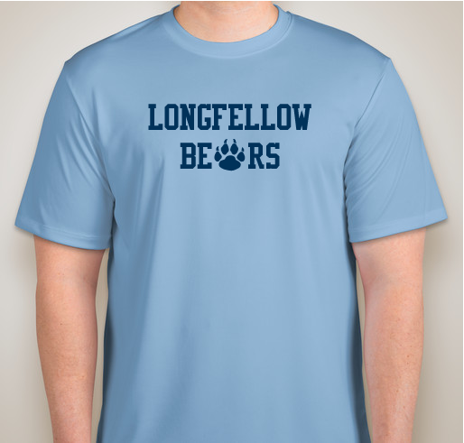 Longfellow Spirit Wear-Spring 2018-Extended until 11pm, SUNDAY, MARCH 25!! Fundraiser - unisex shirt design - back