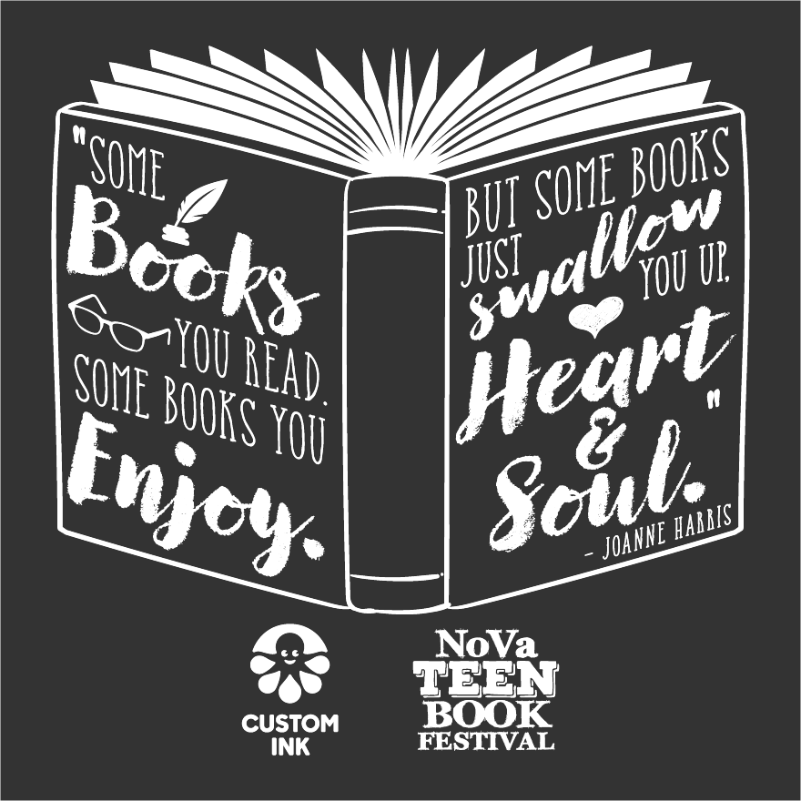 NoVa Teen Book Festival shirt design - zoomed