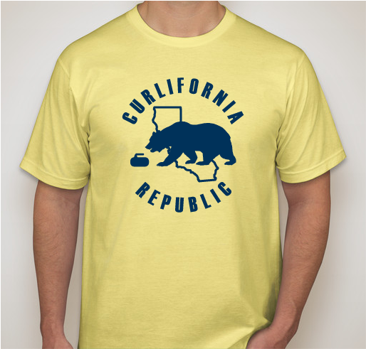 Curlifornia Republic Fundraiser - unisex shirt design - front