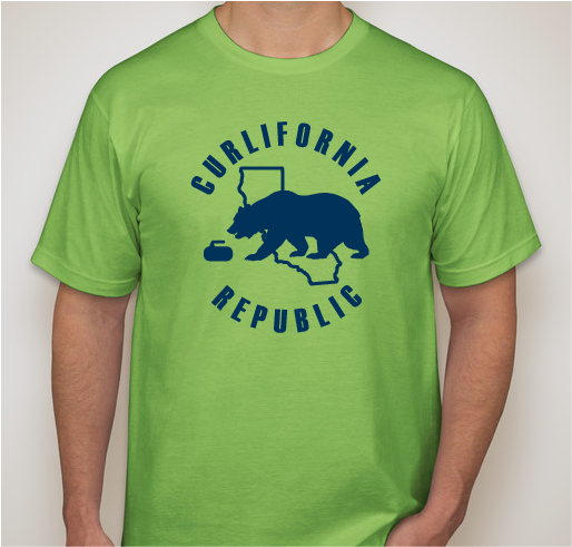 Curlifornia Republic Fundraiser - unisex shirt design - front