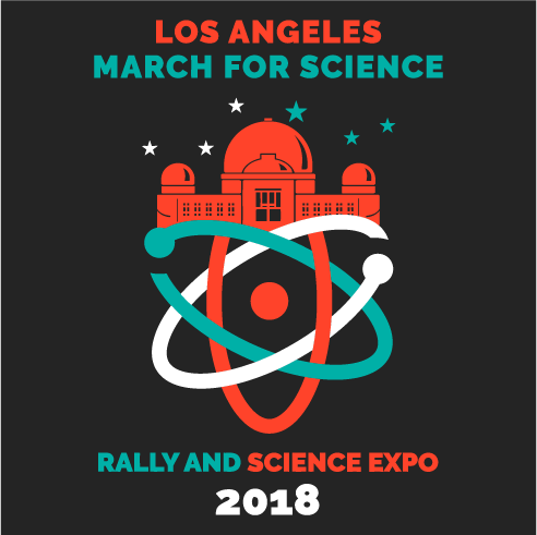 March for Science Los Angeles shirt design - zoomed