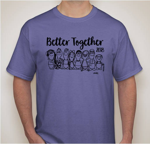 Stepping Stones Growth Center - Better Together Campaign Fundraiser - unisex shirt design - front