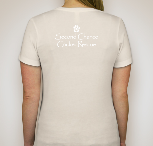 True Love Is Furever with Second Chance Cocker Rescue Fundraiser - unisex shirt design - back