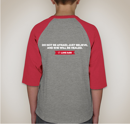 Wear Red for Grace! Fundraiser - unisex shirt design - back