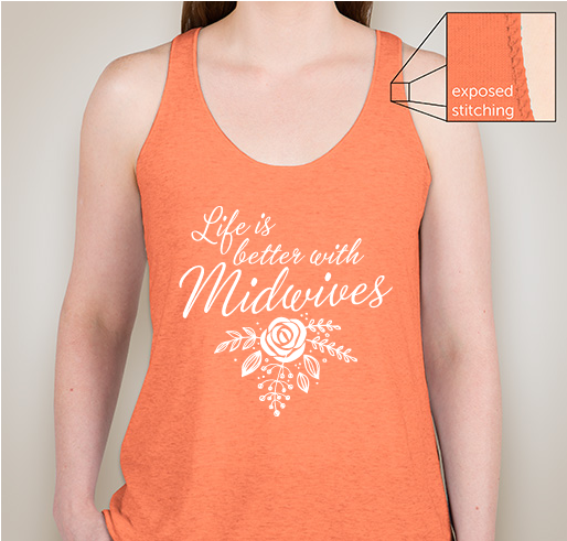Life IS better with Midwives - Support Florida Licensed Midwives Fundraiser - unisex shirt design - front