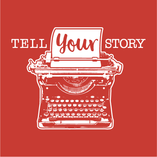Tell Your Story - Ladies V-Neck Tees shirt design - zoomed