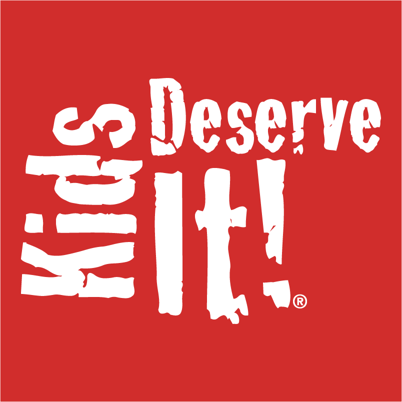 Kids Deserve It! - Ladies V-Neck Tees shirt design - zoomed