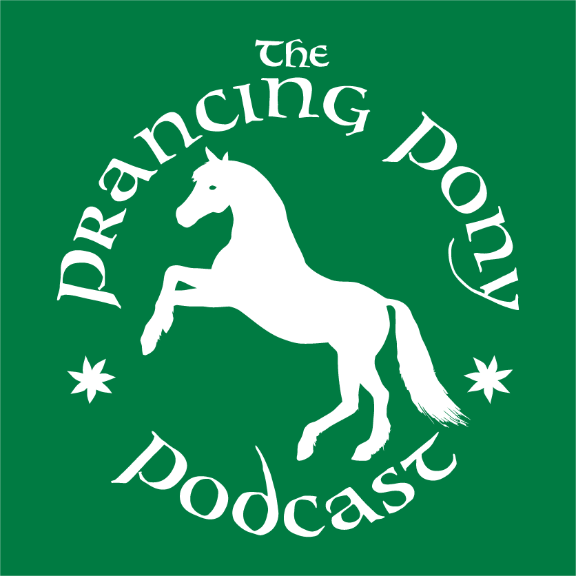 The Prancing Pony Podcast - Live from Mythmoot V! shirt design - zoomed