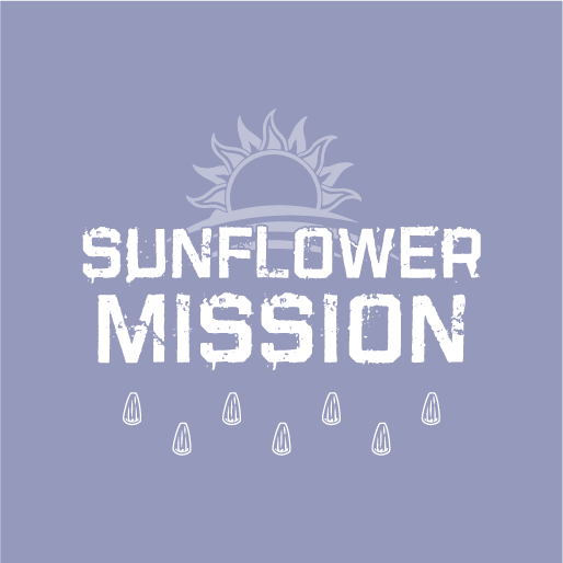 Sunflower Mission Fundraiser shirt design - zoomed