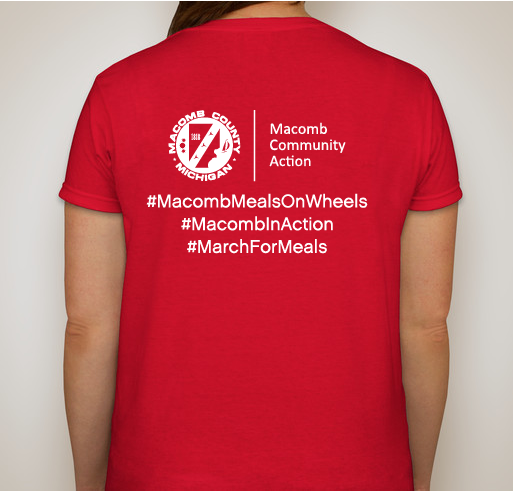 March for Meals campaign Fundraiser - unisex shirt design - back