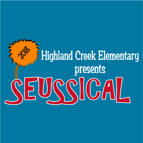 HCE Seussical KIDS shirt design - zoomed
