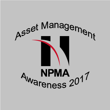 NPMA Asset Management Awareness Month 2018 T-shirts to benefit the NPMA Foundation shirt design - zoomed
