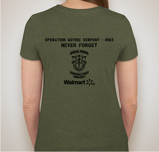 MSG Gary Gordon MOH Memorial 5K - Hosted by Special Forces Charitable Trust Fundraiser - unisex shirt design - back
