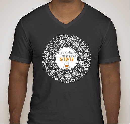 Roo's Worldwide Ice Cream Social Fundraiser - unisex shirt design - front