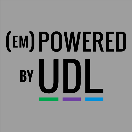 We are educators (em)powered by UDL shirt design - zoomed