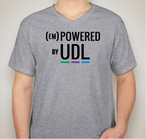 We are educators (em)powered by UDL Fundraiser - unisex shirt design - front