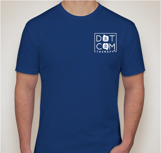 DotCom Therapy Lights it Up Blue! Fundraiser - unisex shirt design - front