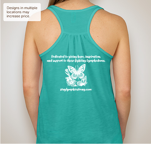 Lymphie Strong Inspiration Group Shirts Fundraiser - unisex shirt design - back