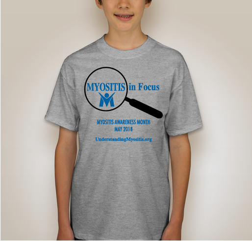 Myositis in Focus, Myositis Awareness, May 2018 Fundraiser - unisex shirt design - back