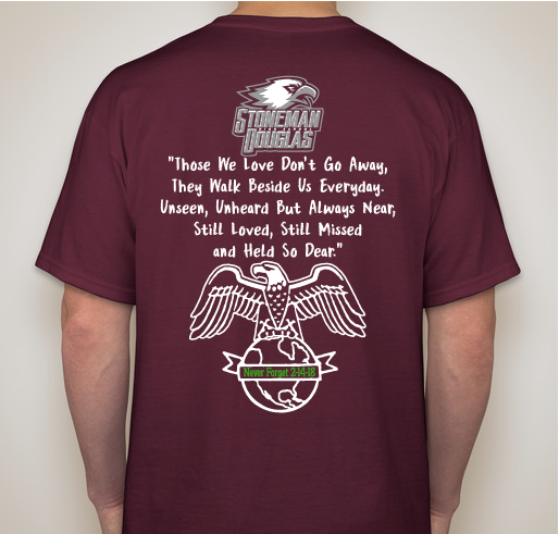 MSD Memorial Fundraiser - 2-14-18 Fundraiser - unisex shirt design - back