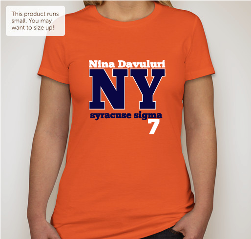 Fans of Nina Davuluri, Miss New York 2013 Fundraiser - unisex shirt design - front