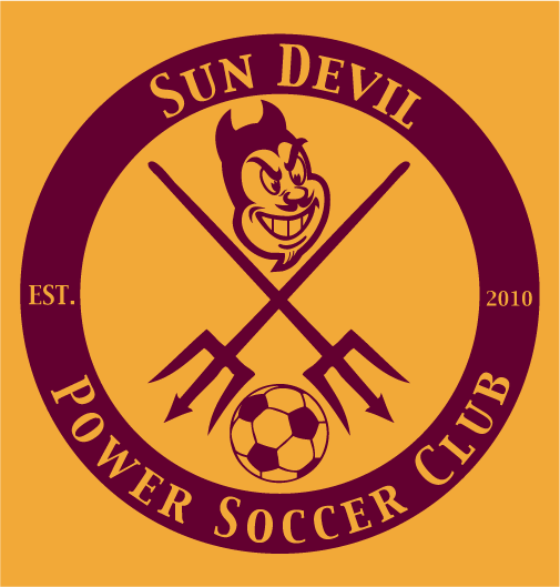 Sun Devil Power Soccer Club shirt design - zoomed