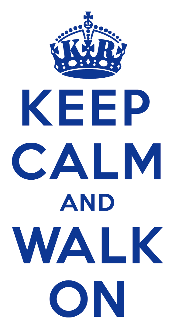 Keep Calm and Walk on, Kyle shirt design - zoomed