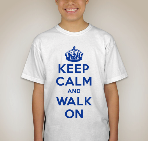 Keep Calm and Walk on, Kyle Fundraiser - unisex shirt design - back